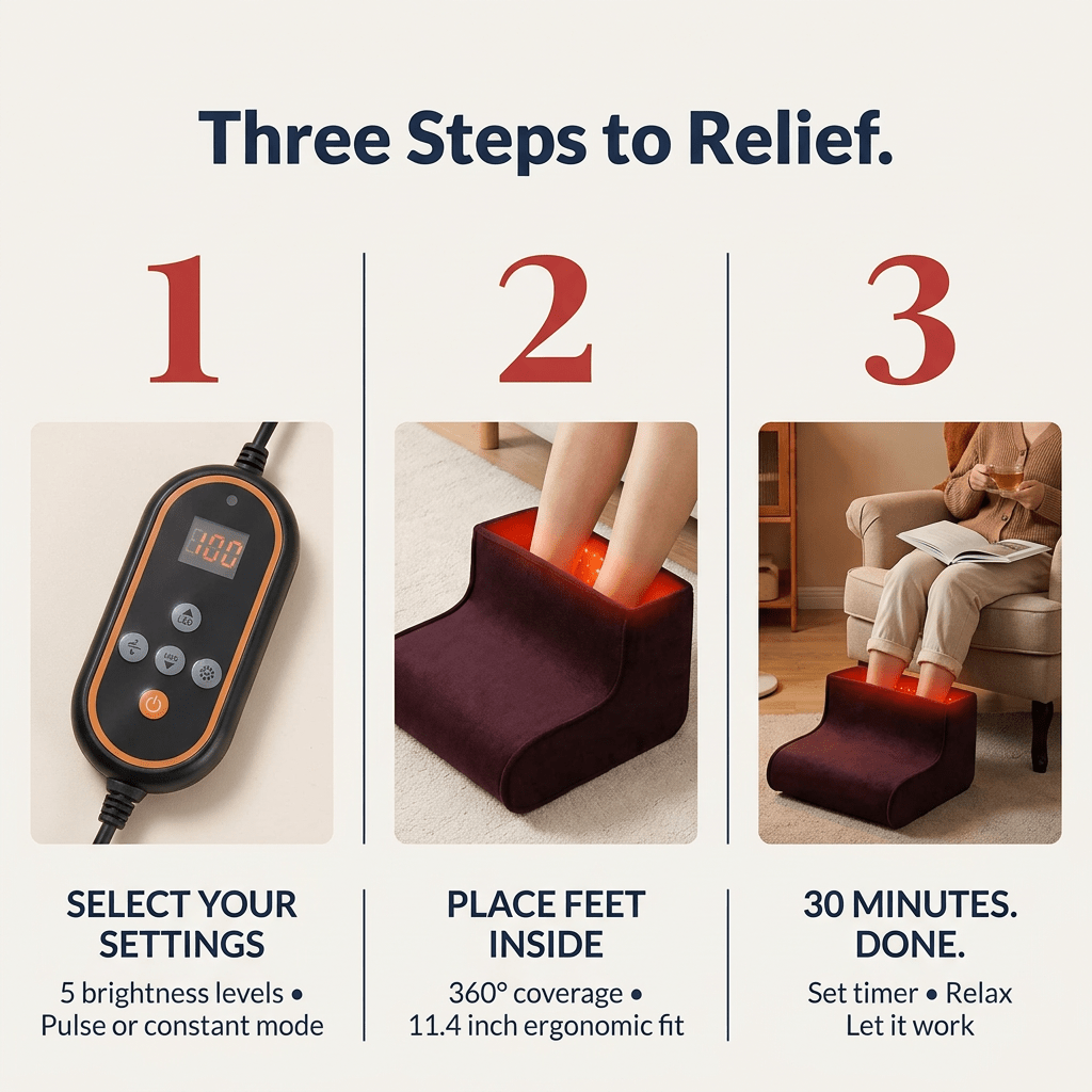 Nervora Red Light Foot Pad - Nervora